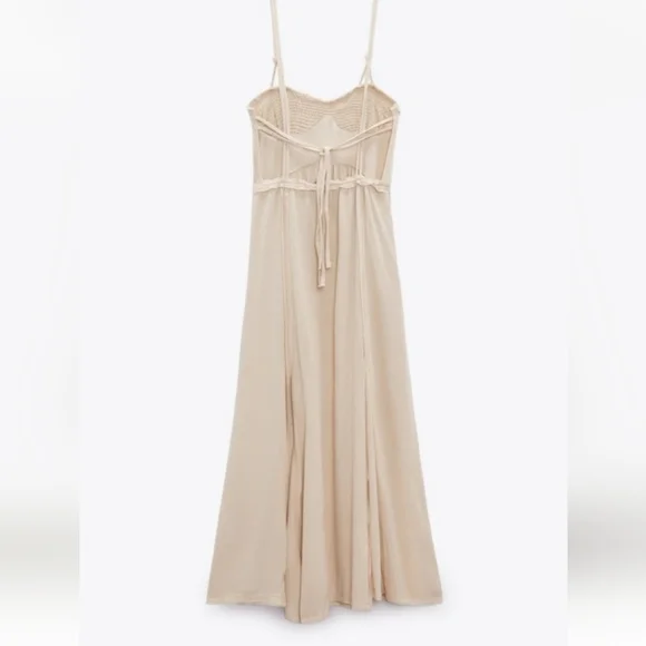 ZARA long strappy Casual Flowy Summer dress - Picture 6 of 12